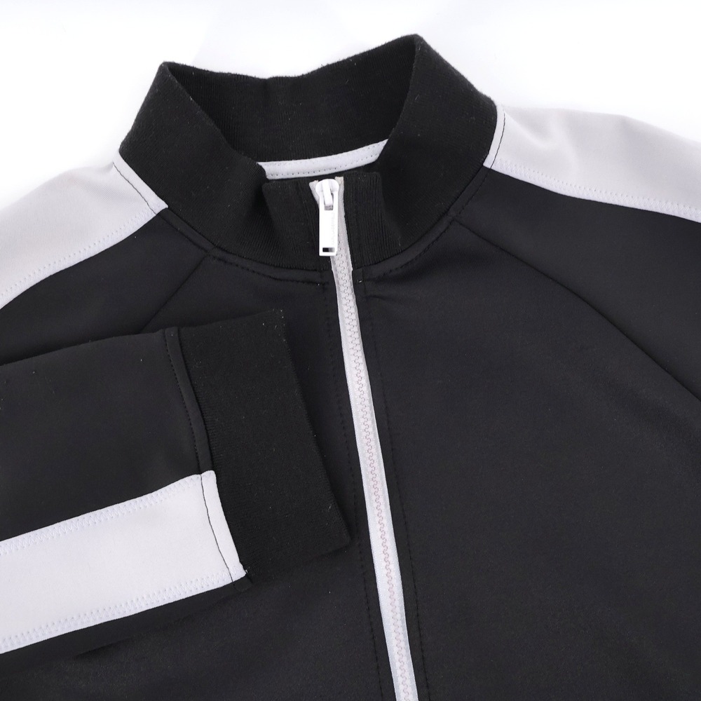 Karl Lagerfeld Paris Contrast Stripe Track Jacket Black Long Sleeve Mens M